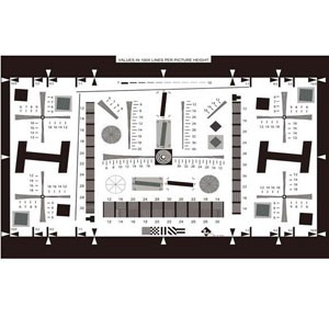 增強型ISO12233標準分辨率測試卡（0.5倍、1倍、2倍、4倍、8倍）4000線