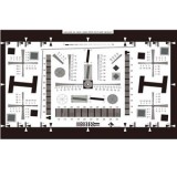 增強型ISO12233標準分辨率測試卡（0.5倍、1倍、2倍、4倍、8倍）4000線